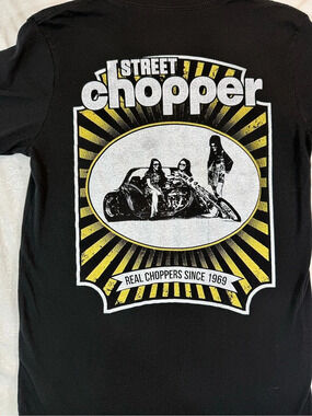 Grunt Style Street Chopper Motorcycle Graphic Tee Men's Small